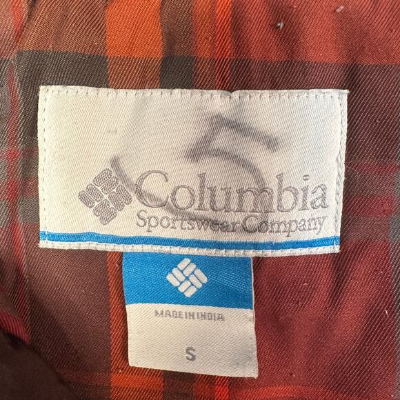 Columbia Jacket WMNS S Full Zip Hooded Insulated Zip Up Maroon Red Winter Coat - Picture 6 of 9